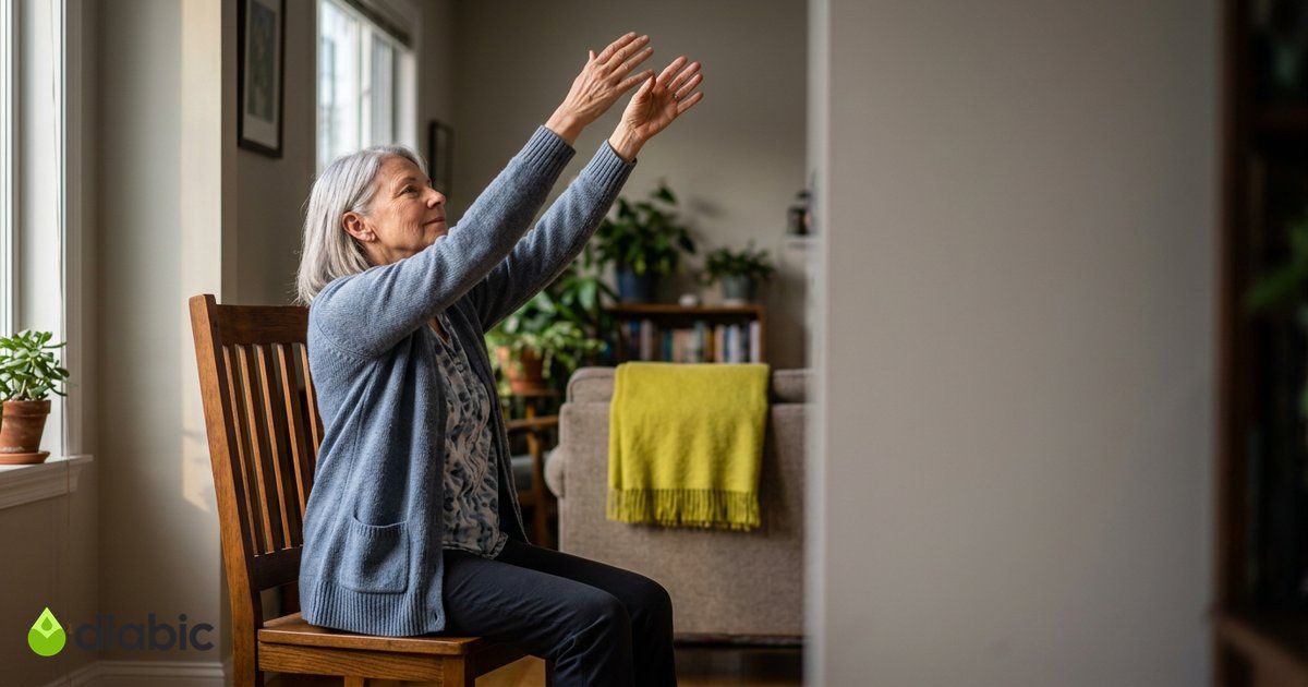 A Gentle Chair Yoga Routine for people with diabetes